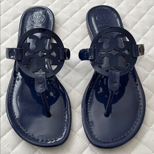 Tory Burch Navy Blue Sandals